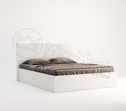 Фэмили Кровать 160 подъемная белый глянец Миромарк