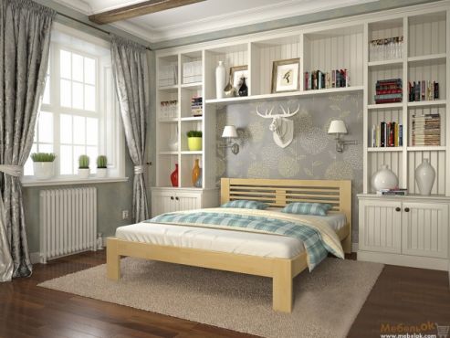 Шопен Ліжко 180х200 сосна Арбор Древ фотографія