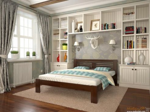 Шопен Ліжко 120х200 бук Арбор Древ фотографія