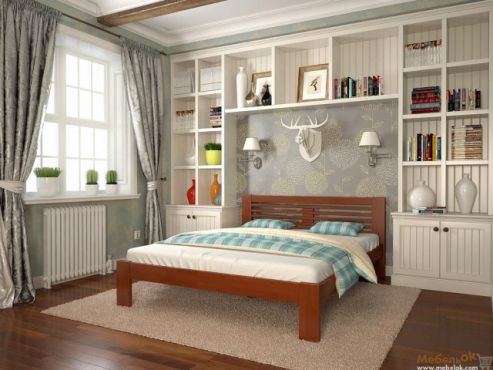 Шопен Ліжко 140х200 бук Арбор Древ фотографія