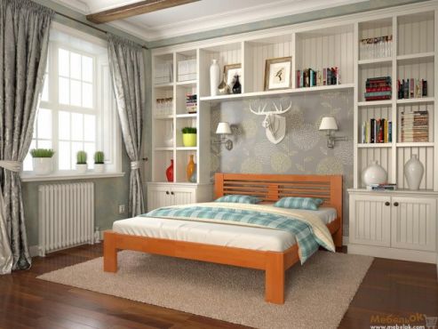 Шопен Ліжко 160х200 бук Арбор Древ фотографія