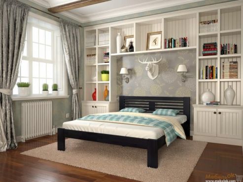 Шопен Кровать 180х200 бук Арбор Древ фотография