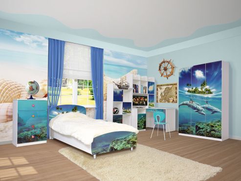 Мульти Дельфіни Дитяча Світ Меблів фотографія