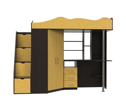 Ліжко-горище дитяче Binky ДС37А (МДФ) фотографія