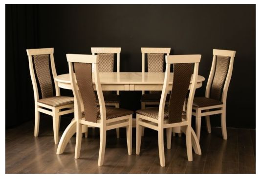 Стіл Версаль 160+40 + Стілець Міран фотографія