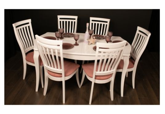 Стіл Маркіз 160х92+44 + Стілець Маркіз-2 фотографія