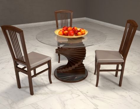 Шедевр Стол обеденный (закаленное стекло) сосна Арбор Древ фотография