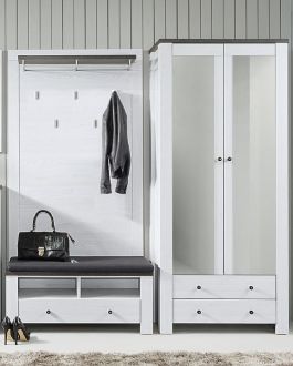 Антверпен Передпокій ясен сніжний/дуб морений Гербор фотографія