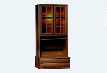 Борис F Витрина с подставкой 90 орех экко Гербор фотография