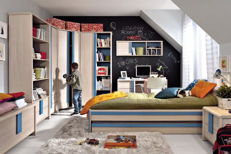 Капс дуб светлый белуно/голубой БРВ Украина фотография