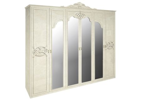 Олимпия Шкаф 6 дв. без шухляд Радика беж Миромарк фотография