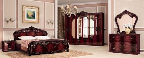 Олімпія Спальня з шафою 6 дв. Перо рубіно Міромарк фотографія