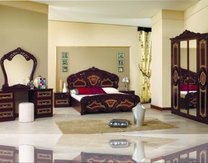 Реджина Спальня з шафою 4 дв. Перо рубіно Міромарк фотографія