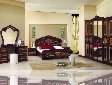 Реджина Комплект спальні з шафою 6 дв. Перо рубіно Міромарк фотографія