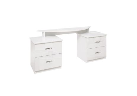 Прованс Стіл туалетний 4 шх. Білий глянець Міромарк фотографія