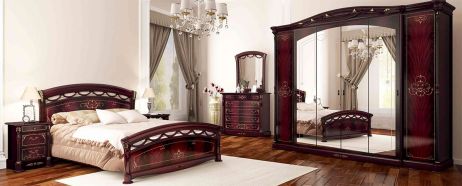 Роселла Спальня з шафою 6 дв. Перо рубіно Міромарк фотографія