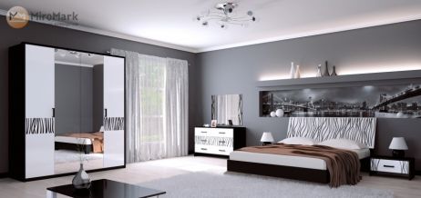 Терра Белый глянец/черный матовый Миромарк фотография