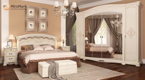 Роселла Спальня з шафою 6 дв. Радіка беж Міромарк фотографія