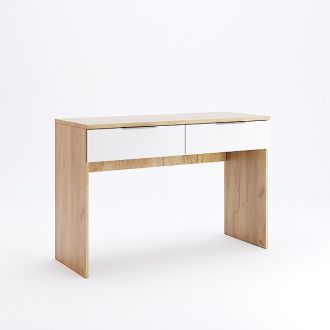 Асті Стіл туалетний 2 шх. Дуб крафт/білий глянець Міромарк фотографія