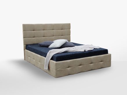 Бристоль Кровать 160 мягкая спинка с подъемником Миромарк фотография