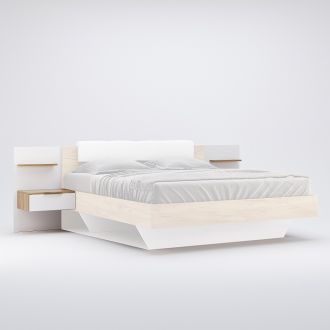 Асті Тумби приліжкові приставні (2 шт.) Дуб крафт/білий глянець Міромарк фотографія