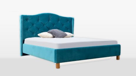 Моника Кровать 160 мягкая спинка неподъемная Миромарк фотография