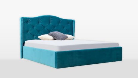 Моника Кровать 160 мягкая спинка с подъемником Миромарк фотография