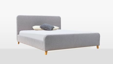 Тина Кровать 160 мягкая спинка неподъемная Миромарк фотография