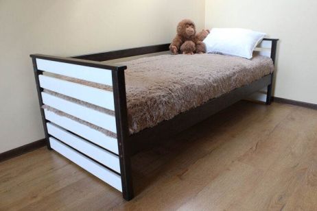 Телесик Кровать 90х200 венге/белый фотография