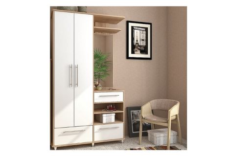 Ніагара Передпокій дуб сонома/білий Сокме фотографія