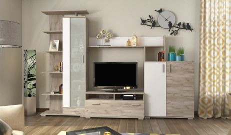 Поло дуб крафт серый/белый Сокме фотография