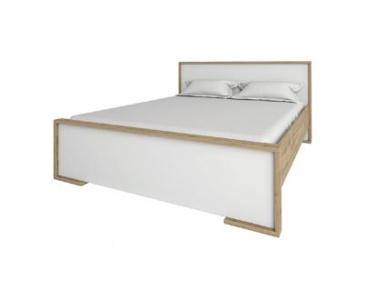 Франческа Кровать 160 дуб вотан/белый Сокме фотография