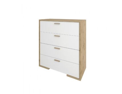 Франческа Комод 4Ш дуб вотан/білий Сокме фотографія