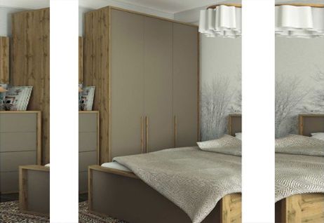 Франческа Шкаф 3Д дуб вотан/латте Сокме фотография