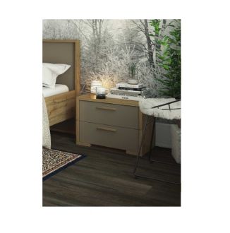 Франческа Прикроватная тумба дуб вотан/латте Сокме фотография