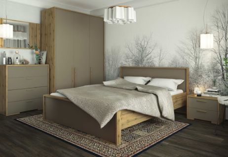 Франческа Комплект спальни 1 дуб вотан/латте Сокме фотография