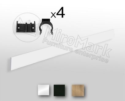 Вінтаж цокольна планка лакована 2,0м, з кріпленням фотографія