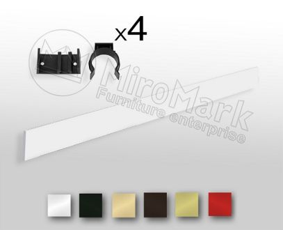 Вінтаж цокольна планка нелакована 2,0м, з кріпленням фотографія