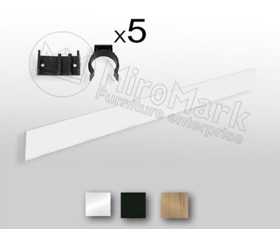 Вінтаж цокольна планка лакована 2,6м, з кріпленням фотографія