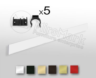 Вінтаж цокольна планка нелакована 2,6м, з кріпленням фотографія