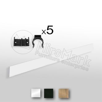 Флоренц цокольная планка нелакированная 2,6м, с креплением фотография