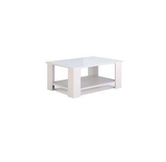 Фемили Стол журнальный белый глянец Миромарк фотография