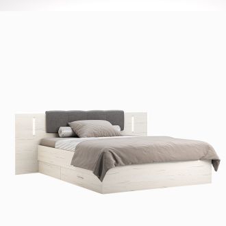 Емма Кровать 160  мягкая спинка с ящиками Міромарк фотография