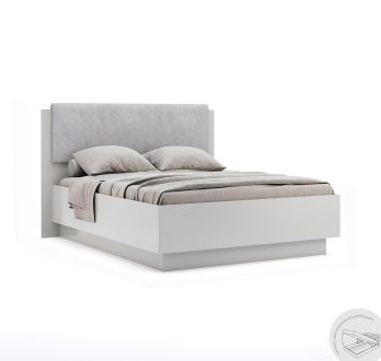 Мегі Ліжко 180 підйомне глянець сірий шиншила Міромарк фотографія