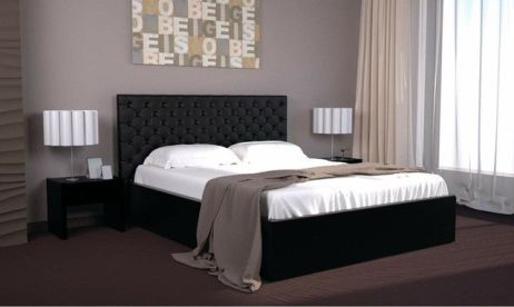 Ліжко Богера 1 (квадрати) 160х200 (з ламеллю та підйомним механізмом) Гербор фотографія