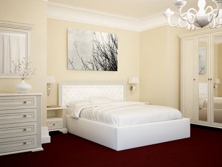 Ліжко Богера 3 (ромби) 160х200 (з ламеллю та підйомним механізмом) Гербор фотографія