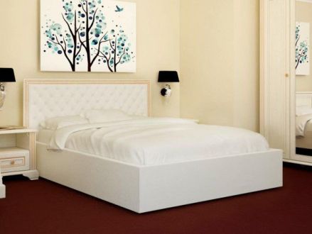 Ліжко Богера 4 (квадрати) 160х200 (з ламеллю та підйомним механізмом) Гербор фотографія