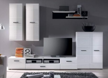 Вушер Гостиная 2 Нимфея альба/белый глянец Гербор фотография