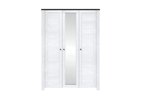 Антверпен Шкаф платяной 3D ясень снежный/дуб мореный БРВ Украина фотография