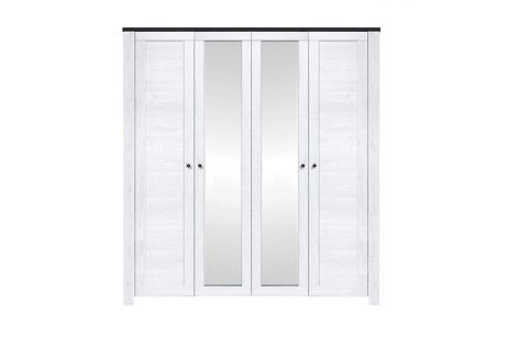 Антверпен Шкаф платяной 4D ясень снежный/дуб мореный БРВ Украина фотография